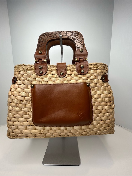 Patricia Nash Handbags - Patricia Nash Valpiana Straw Handle Satchel Bag